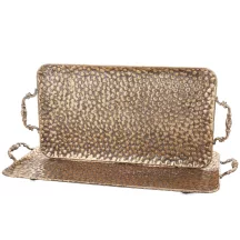 Barokk stílusú kínálótálca szett, Arany