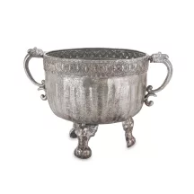 Barokk stílusú kaspó, Ezüst