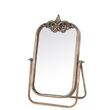 Barokk stílusú asztali tükör, Bronz