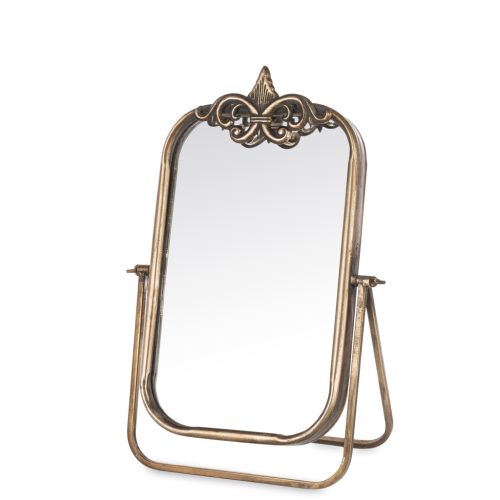 Barokk stílusú asztali tükör, Bronz