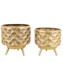 Keleti stílusú kaspó szett, Arany