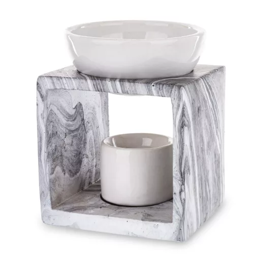 Márványmintás illóolaj párologtató, Szürke