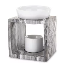 Márványmintás illóolaj párologtató, Szürke