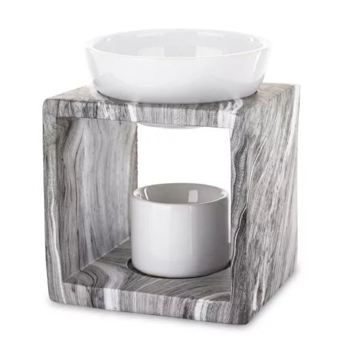 Márványmintás illóolaj párologtató, Szürke