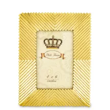 Mintás asztali képkeret, Arany