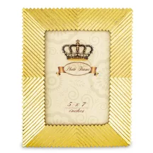 Mintás asztali képkeret, Arany