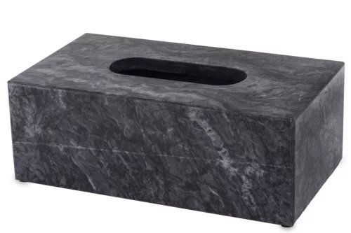 Márvány zsebkendőtartó, Sötétszürke