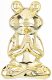 Jógázó béka dísz, Arany