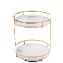 Dekoratív márvány kínálóállvány, Szürke