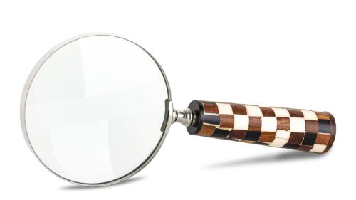 Elegáns kézi nagyító, Barna