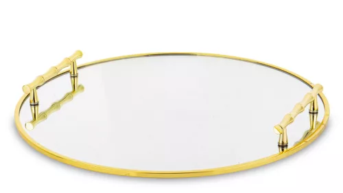 Elegáns kínálótálca, Arany