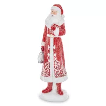 Elegáns Mikulás szobor, Piros