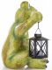 Béka dísz lámpással, Zöld