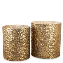 Meteorit lerakóasztal szett, Arany