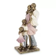 Családi életkép szobor, Bronz