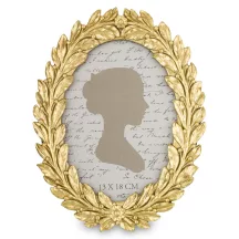 Díszes asztali képkeret, Arany