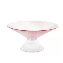 Üveg kínálótál, Rózsaszín