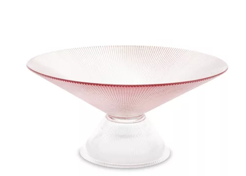 Üveg kínálótál, Rózsaszín