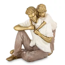 Apa-fia szobor, Bronz