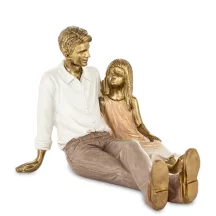 Apa-lánya szobor, Arany