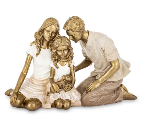 Családi életkép szobor, Bronz