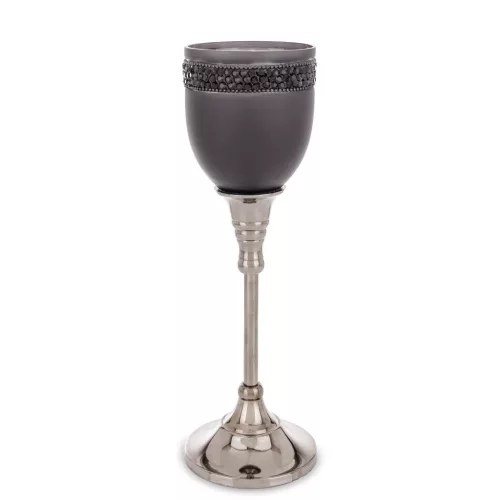 Elegáns mécsestartó, Ezüst