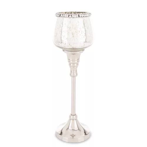 Elegáns mécsestartó, Ezüst