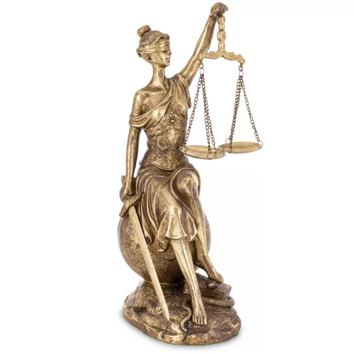 Themis görög istennő szobor, Arany
