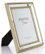 Antikotl hatású asztali képkeret, Arany