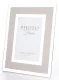 Asztali képkeret bézs paszpartuval, Ezüst