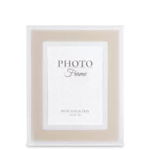 Elegáns asztali képkeret, Bézs