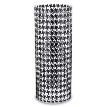 Mintás üveg váza, Fekete