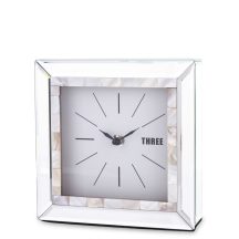 Art deco asztali óra, Ezüst