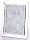 Mintás asztali képkeret, Ezüst