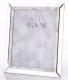 Mintás asztali képkeret, Ezüst