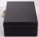 Achát kővel díszített ékszerdoboz, Fekete