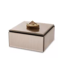Achát kővel díszített ékszerdoboz, Rosegold