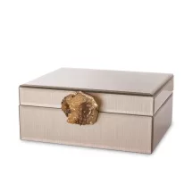 Achát kővel díszített ékszerdoboz, Rosegold