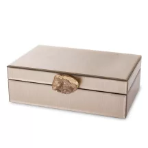 Achát kővel díszített ékszerdoboz, Rosegold