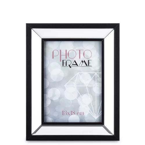 Elegáns asztali képkeret, Fekete