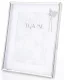 Pillangóval díszített asztali képkeret, Ezüst
