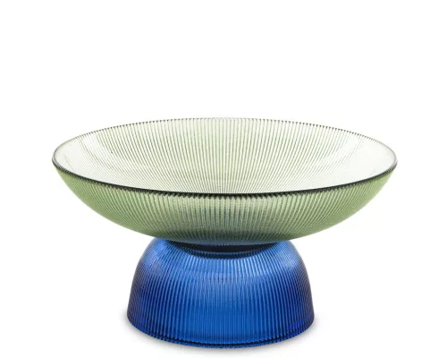 Zöld tetejű kínálótál, Kék