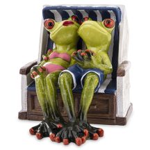 Nyaraló béka pár dísz, Zöld