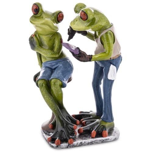 Tetováló békák dísz, Zöld