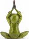 Jógázó béka dísz, Zöld