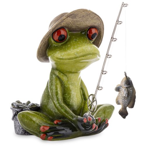 Pecázó béka dísz, Zöld