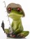 Pecázó béka dísz, Zöld