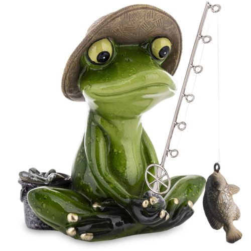 Pecázó béka dísz, Zöld