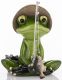 Pecázó béka dísz, Zöld