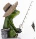 Pecázó béka dísz, Zöld